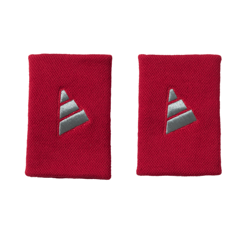 Muñequeras ADIDAS L Rojo/Gris X2